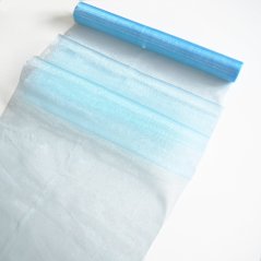 Dekorační organza  - modrá