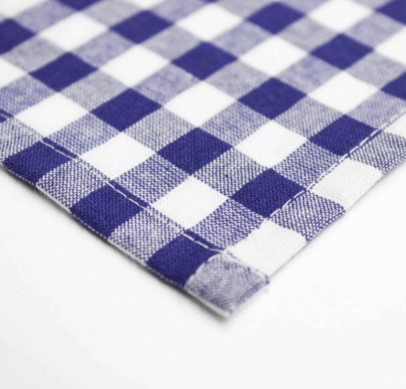 Ubrus kanafas - modrý - Vyber rozměr: 80x80