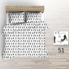 Povlečení krep Černé kočky