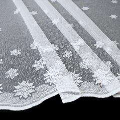 Kusová vánoční záclona Vločky