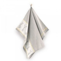 Veľkonočná utierka Zajda - šedá