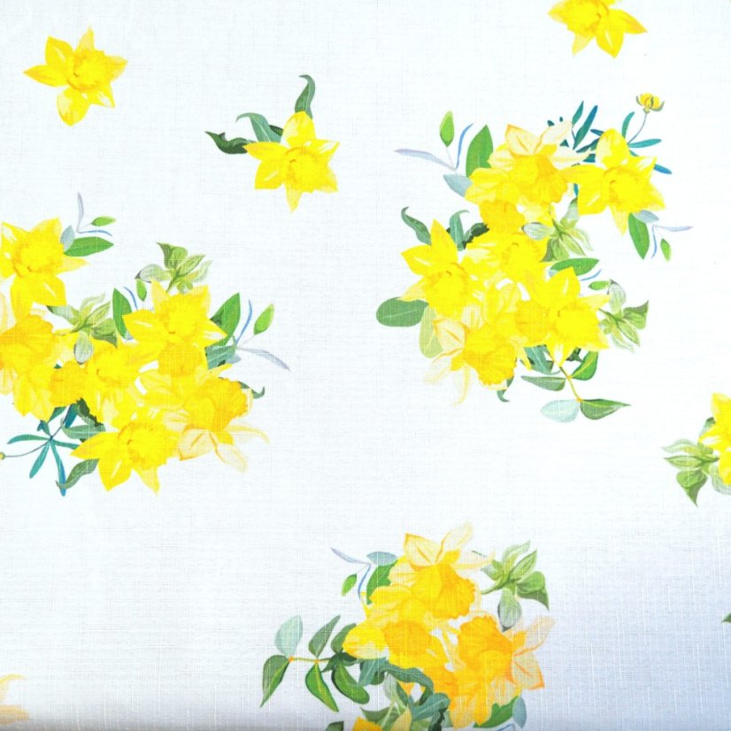 Teflonový ubrus Velikonoce - Narcis - Vyber rozměr: 38x38