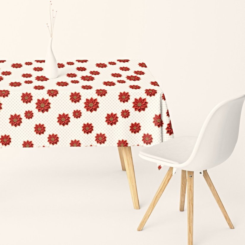 Vánoční dekorační látka SOFT 22992-1001 - Šíře materiálu (cm): 150, Vyber šití: bez obšití