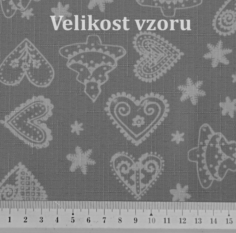 Vánoční ubrusy - Perníky - smetanové - Vyber rozměr: 30x30