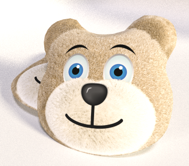 Dětský polštářek Méďa - béžový