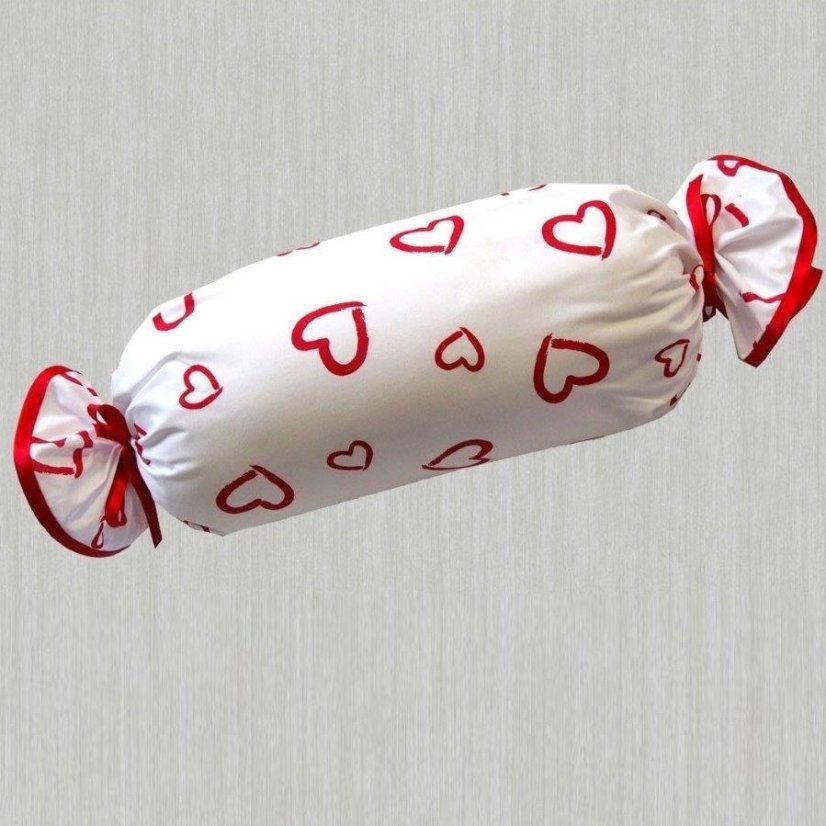 Polštářek bonbon – Srdce