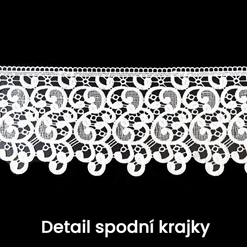 Voálová záclona Coleta - Vyber rozměr záclony  ↕VxŠ ↔ (cm): 90x300