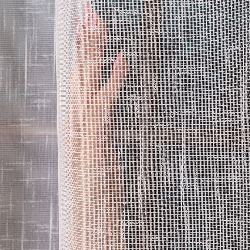 Záclona Zara s olůvkem - Vyber výšku ↕ (cm): 250, Vyber šití: bez obšití