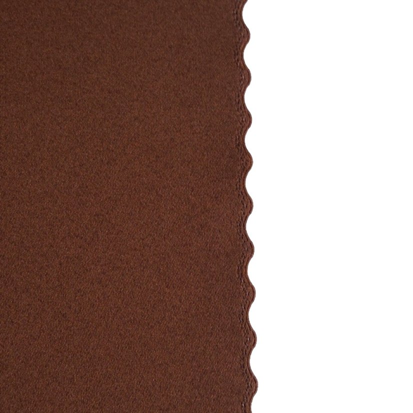 Teflonová šála v metráži Helena - hnědá - Šíře materiálu ↔ (cm): 40, Vyber okraje: pouze střih