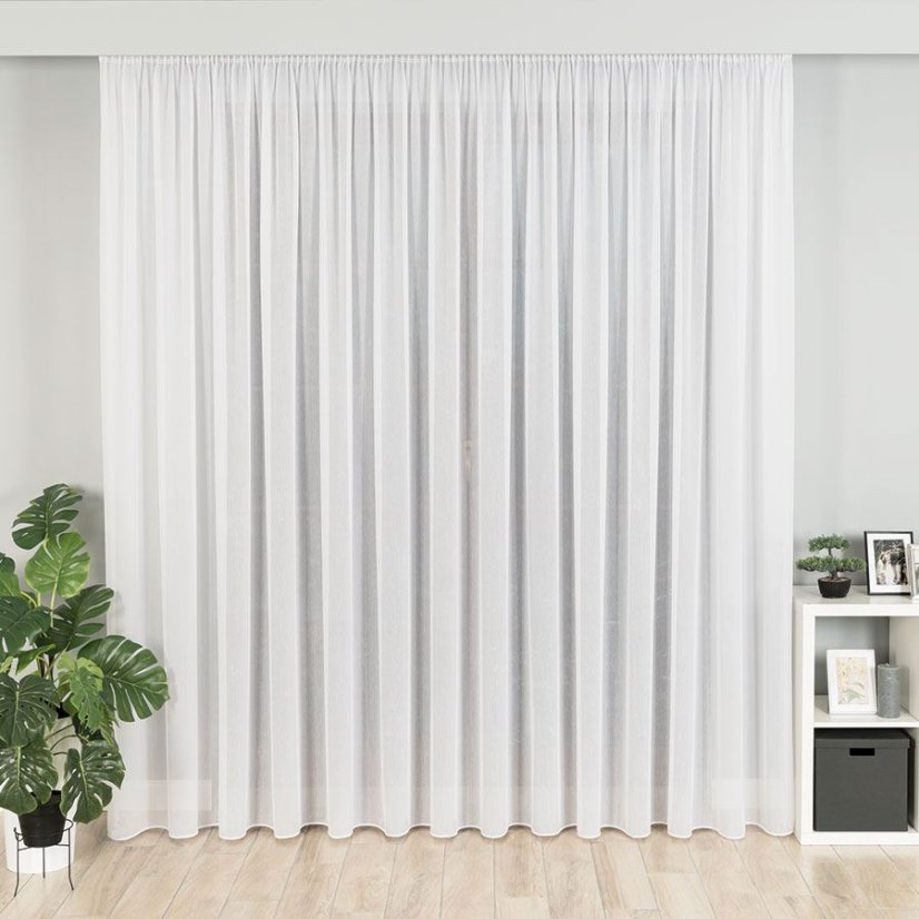 Záclona Lorna s olůvkem - Vyber výšku ↕ (cm): 300, Vyber šití: bez obšití