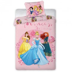 Povlečení hladká bavlna - Princezničky
