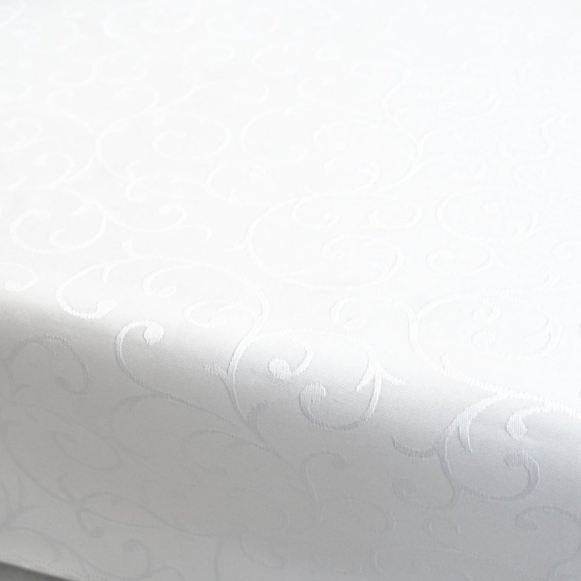 Žakárový ubrus - 931 bílý - Vyber rozměr: 30x30