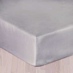 Saténové prostěradlo - šedé