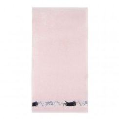 Dětský ručník - Kocour - růžový