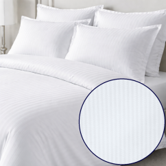 Povlečení saténový damašek HU - proužek 2mm