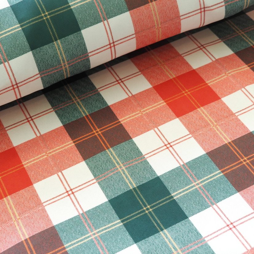 Ubrusová látka Garden - Kostka - Šíře materiálu ↔ (cm): 150