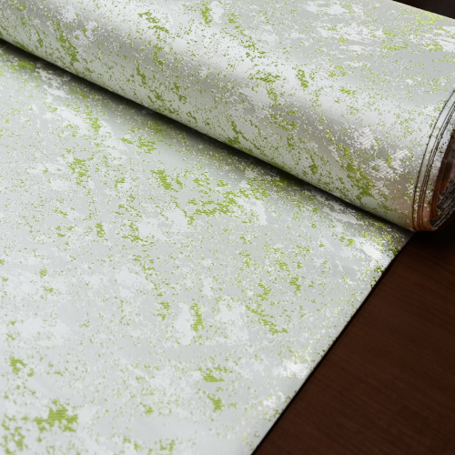 Dekorační látka Fiba – zelená - Šíře materiálu (cm): 145, Vyberte šití: obšití okrajů a našití stužky