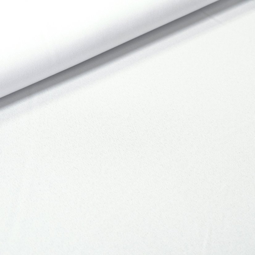 Dekorační látka Rongo - bílá - Šíře materiálu ↔ (cm): 150, Vyber šití: bez obšití