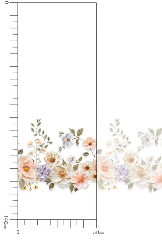 Kusová záclona Florien - Vyber rozměr záclony  ↕VxŠ ↔ (cm): 140x240