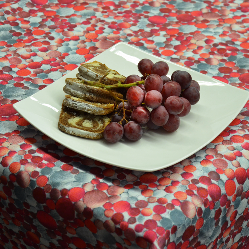 Teflonový ubrus tisk Hasika červená - Vyber rozmer: 50x100