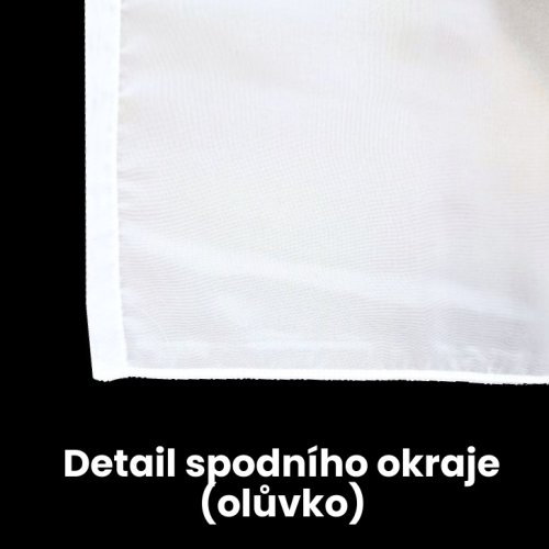 Voálová kusová záclona Scarlet - Vyber rozměr záclony VxŠ: 120x250