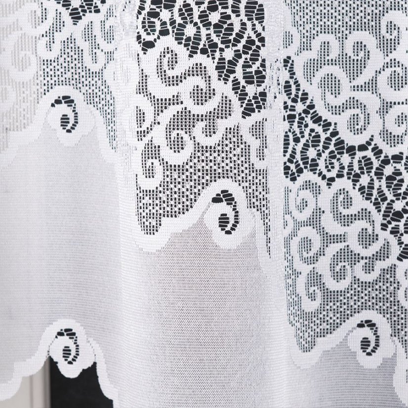 Kusová záclona Modena - Vrchní okraj: Bez řasící pásky, Vyber rozměr záclony  ↕VxŠ ↔ (cm): 120x250