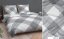 Flanelové obliečky Lena - šedé - Rozměr povlečení: 140x200+70x90