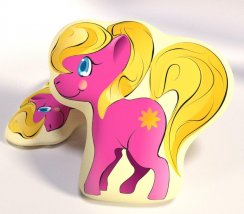 Dětský polštářek Pony - růžový