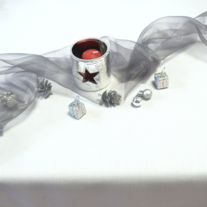 Dekorační organza  - šedá