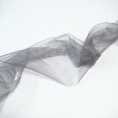Dekorační organza  - šedá