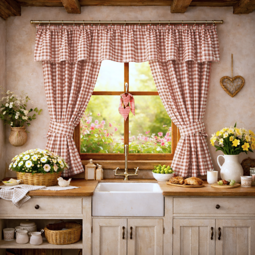 Kanafasový závěsový set