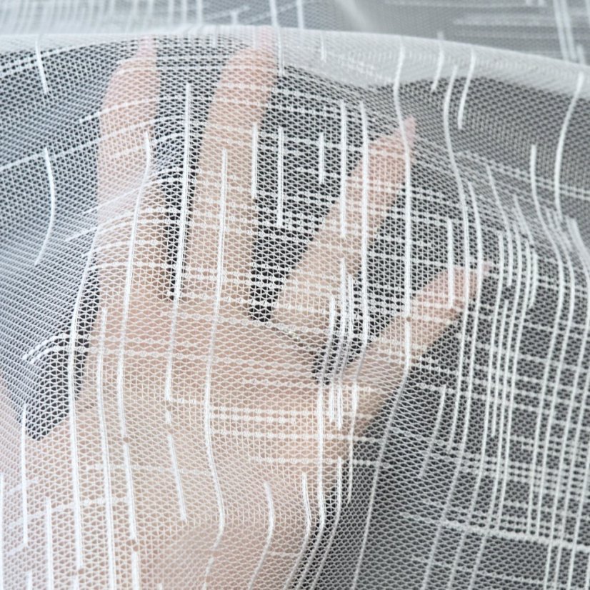 Záclona Lída - Vyber výšku ↕ (cm): 155, Vyber šitie: bez obšití