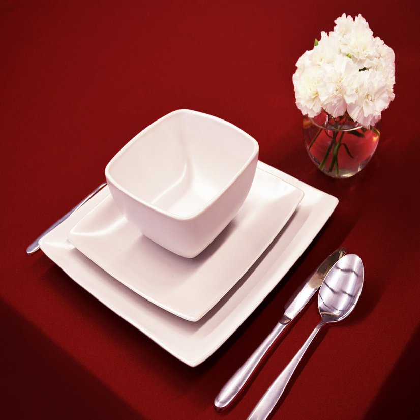 Restaurační ubrusy Dalida 2220 - Okraj ubrusu: Vypalovaná vlnka, Vyber rozměr: 40x40