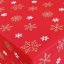 Vianočné obrusy - Snehová vločka - červené - Rozměr ubrusu: 30x30