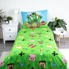 Povlečení hladká bavlna - Minecraft