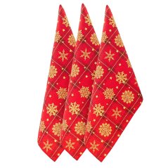 Sada vánočních utěrek - Zlaté vločky