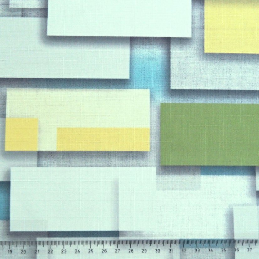 Teflonový ubrus tisk  Ludmila - zelený - Vyber rozměr: 75x75