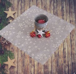 Prostírání a ubrusy Hvězdné přání - Béžovo/zlaté
