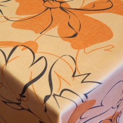 Teflonový ubrus tisk Sintra - oranžová