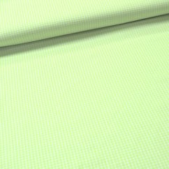 Látka Kanafas jarno zelená - 0,2 cm káro