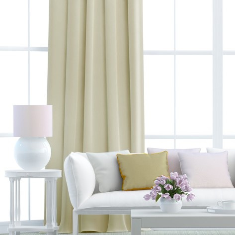 Kusový závěs - Blackout béžový - Vyber rozměr závěsu ↕VxŠ ↔ (cm): 250 x 140 cm