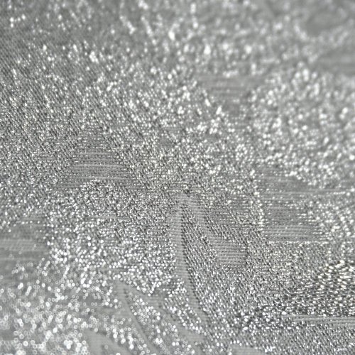 Vánoční běhoun v metráži - Ptáčci - stříbrný - Šíře materiálu (cm): 38, Vyberte okraje: pouze střih
