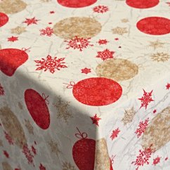 Vánoční ubrusy - Baňky