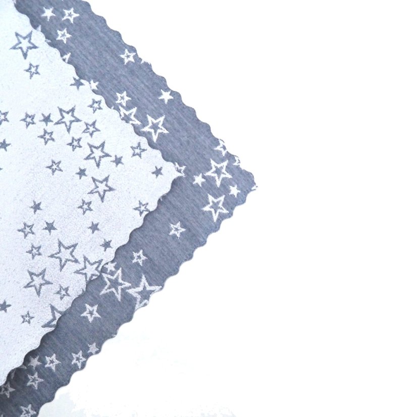 Prostírání a ubrusy Hvězdné přání - Modro/stříbrné - Vyber rozměr: 30x30