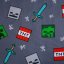 Povlečení hladká bavlna - Minecraft - Rozměr povlečení: 140x200+70x90