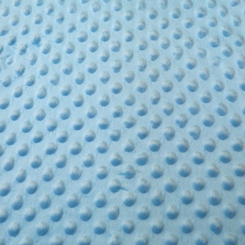 Minky puntíky - sv. modré - Šíře materiálu (cm): 160