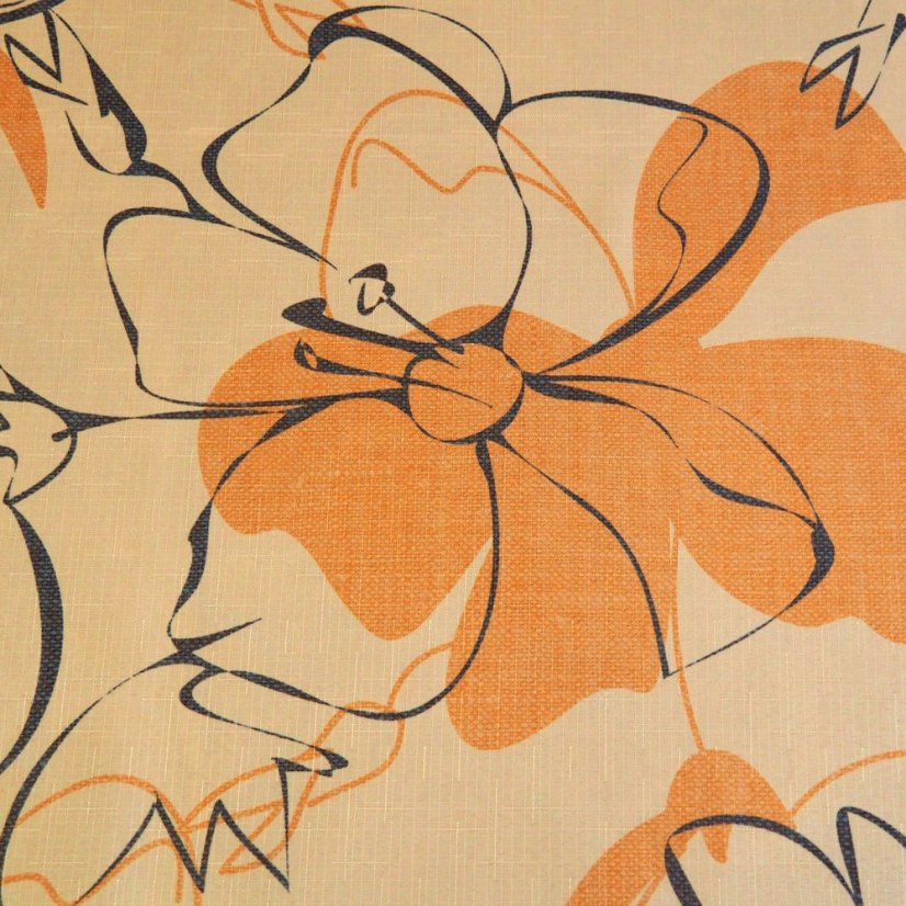 Teflonový ubrus tisk Sintra - oranžová - Vyber rozměr: 75x75