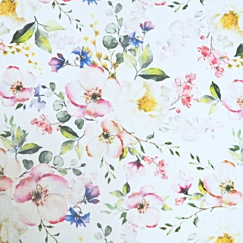 Teflonový ubrus tisk Růžová zahrada - Rozměr ubrusu: 75x75