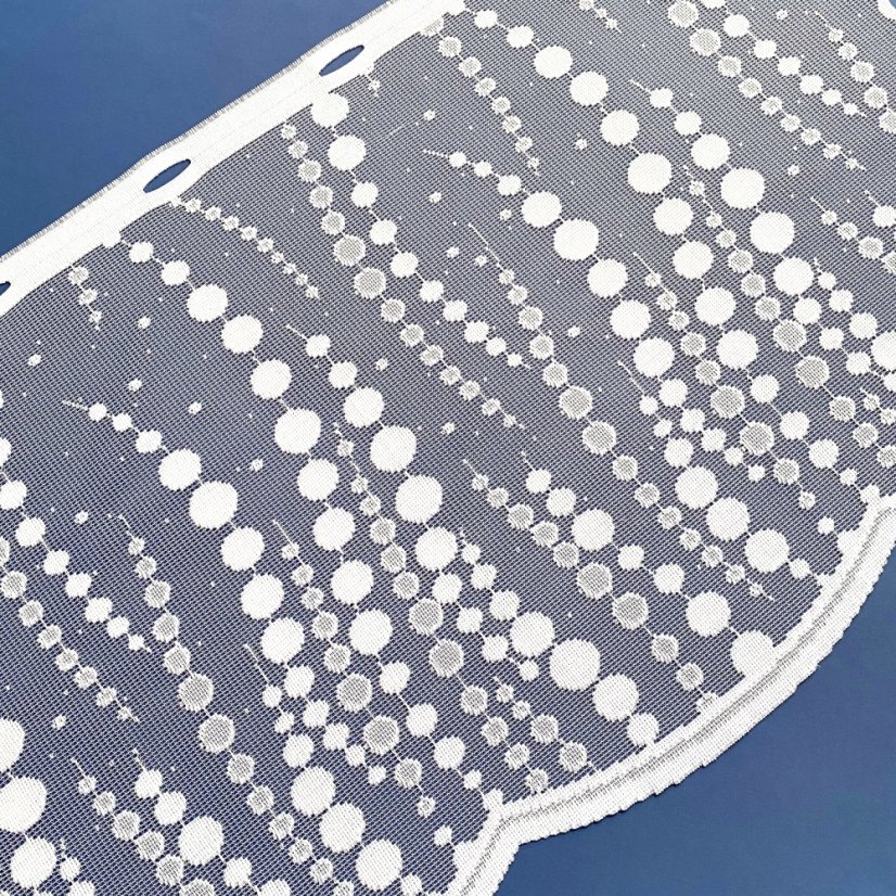 Vitrážová záclona Preta - Vyber výšku ↕ (cm): 40, Vyber šití: bez obšití