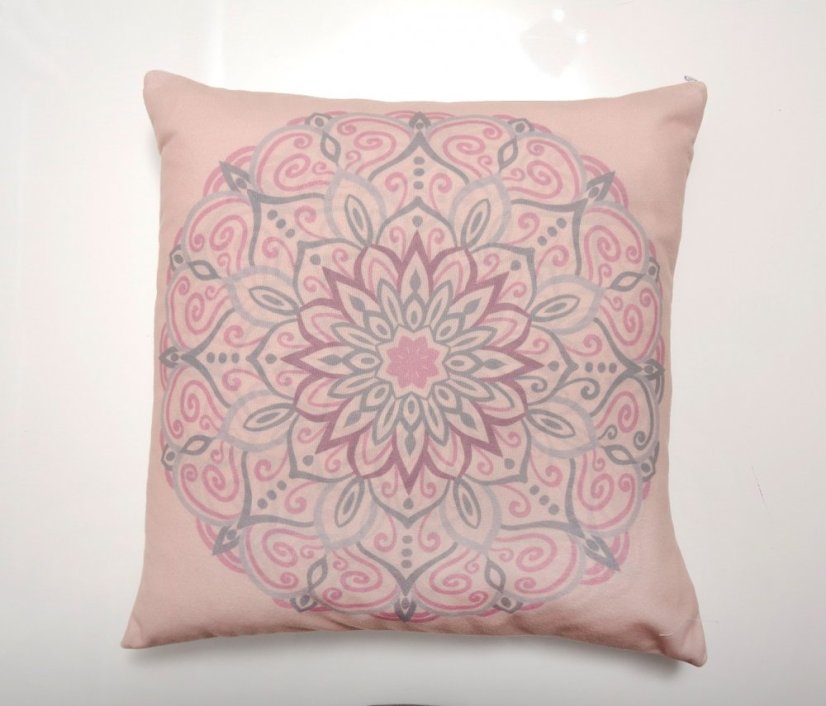 Povlak Mandala meruňková - Rozměr polštářku: 40x40